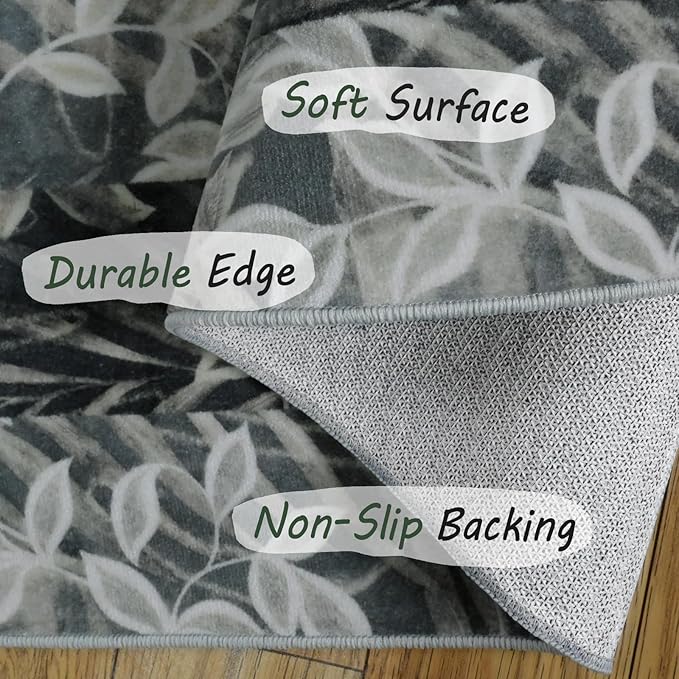 Area Rugs - 8x10 Rugs for Living Room,Non Slip Indoor Boho Area Rug Carpet Home Décor for Entryway, Bedroom, Dining Room (Sage Green)