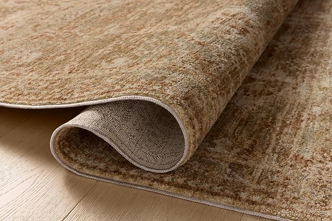 Loloi Magnolia Home by Joanna Gaines Junie Collection JUE-03 Spice/Multi 5'-3" x 5'-3", .38" Pile Height Round Area Rug