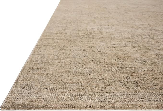 Loloi Magnolia Home by Joanna Gaines Junie Collection JUE-02 Oatmeal/Smoke 2'-0" x 3'-0", .38" Pile Height, Accent Rug