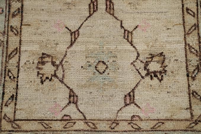 Rug Source Transitional Collection, Beige Accent Rug/Foyer Rug, Oushak Turkish Rugs (3X5)