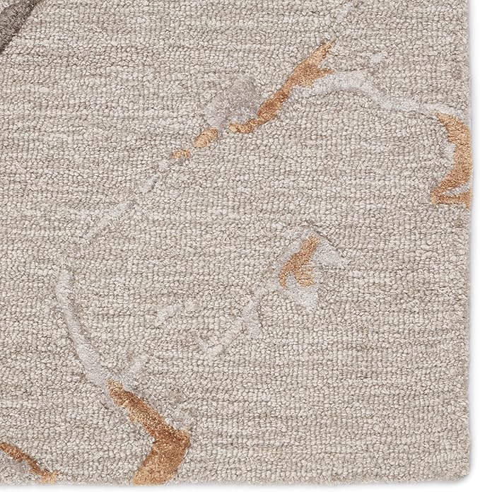 Jaipur Living Shattered Handmade Abstract Gray/Gold Area Rug (6'X9')