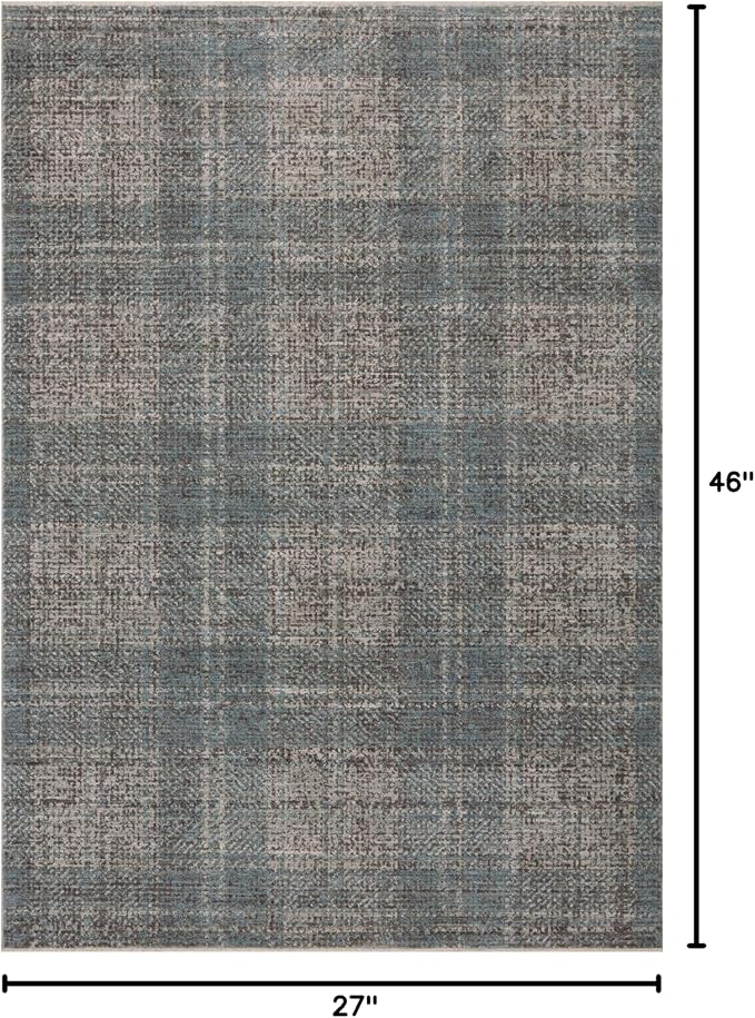 Loloi Angela Rose Ember Collection EMB-09 Denim/Charcoal 2'-3" x 3'-10" Accent Rug
