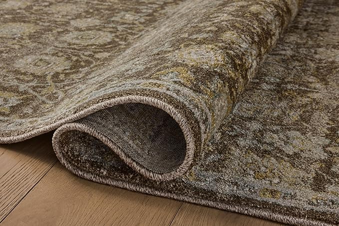 Loloi Magnolia Home by Joanna Gaines Mona Collection MOA-03 BARK/Natural 2'-6" x 8'-0" Runner Rug