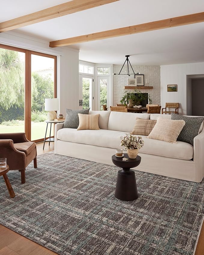 Loloi Angela Rose Ember Collection EMB-08 Espresso/Multi 3'-6" x 5'-6" Accent Rug