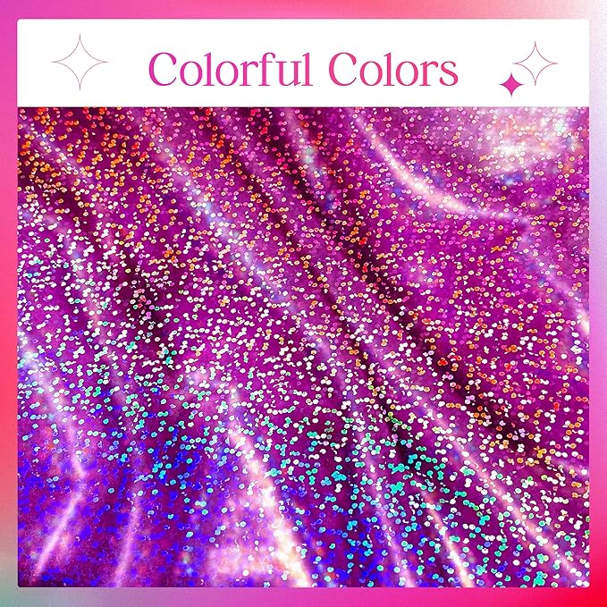 2 Pcs Fuchsia Red Holographic Plastic Tablecloths Laser Table Covers 40" x 108" Foil Disposable Table Cloths for Themed Birthday Party Wedding Christmas Holiday Party Decorations