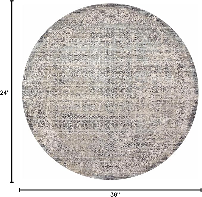 Loloi Amber Lewis Alie Collection ALE-04 Sky/Stone 2'-3'' x 3'-10'', .13'' Pile Height, Accent Rug