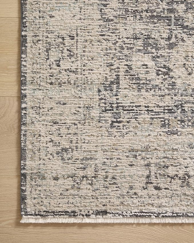 Loloi Amber Lewis Alie Collection ALE-05 Charcoal/Beige 2'-7'' x 10'-0'', .13'' Pile Height, Runner Rug