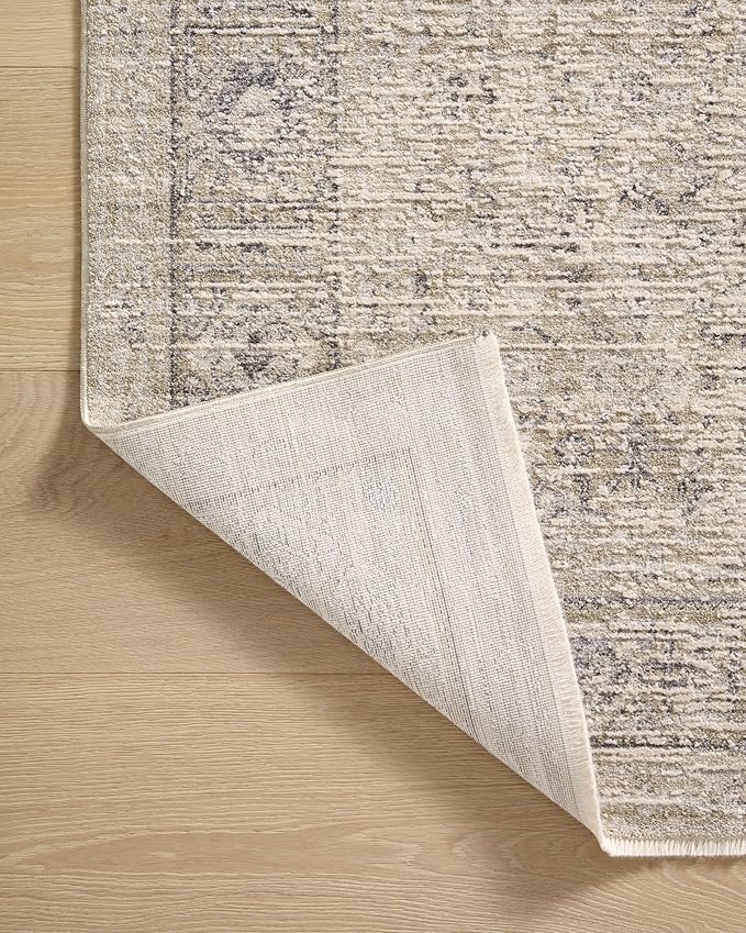 Loloi Amber Lewis Alie Collection ALE-03 Taupe/Dove 2'-3'' x 3'-10'', .13'' Pile Height, Accent Rug
