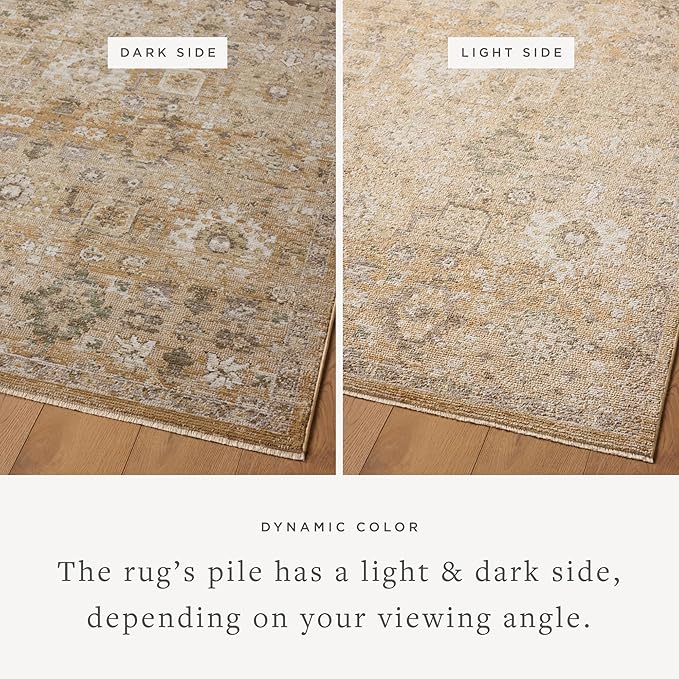Loloi Magnolia Home by Joanna Gaines Pace Collection PAC-07 Sunset/Stone 2'-6" x 10'-0" Runner Rug