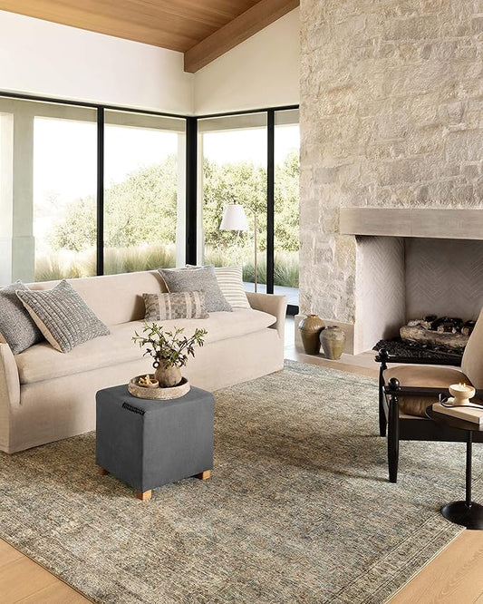 Loloi Amber Lewis Morgan Collection MOG-04 Sea/Sage 2'-3" x 11'-6" 38" Thick Runner Rug feat. CloudPile, Neutral, Room Décor, Vintage Inspired, Livingroom, Bedroom, Dining Area