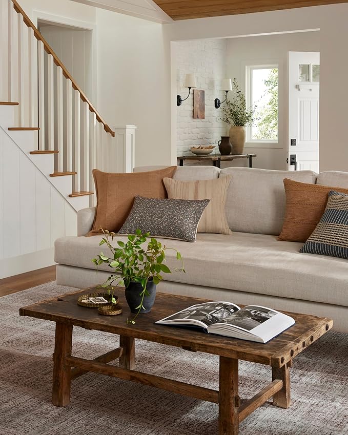 Loloi Angela Rose Ember Collection EMB-10 Fog/Dove 2'-7" x 10'-0" Runner Rug