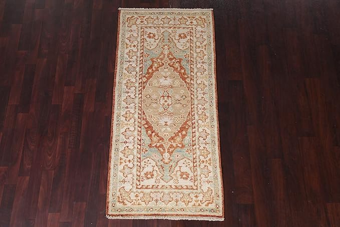 Rug Source Transitional Collection, Beige Accent Rug/Foyer Rug, Oushak Turkish Rugs (3X6)