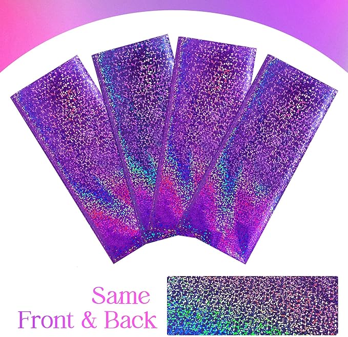 2 pcs Purple Holographic Plastic Tablecloths Laser Table Covers 40" x 108" Foil Disposable Table Cloths for Party Birthday Wedding Christmas Holiday Party Decorations