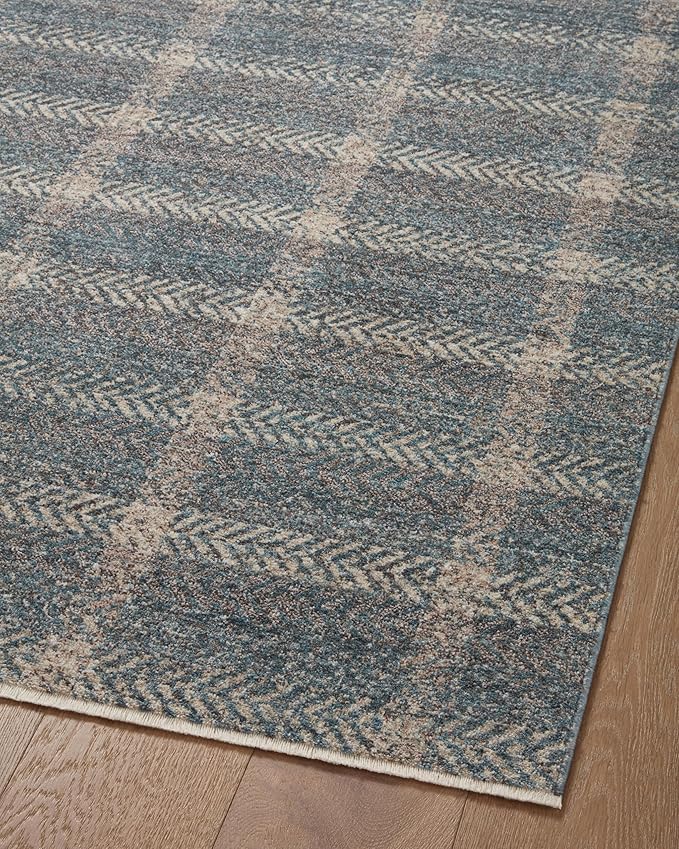 Loloi Angela Rose Ember Collection EMB-03 Blue/Beige 9'-6" x 13'-1" Area Rug