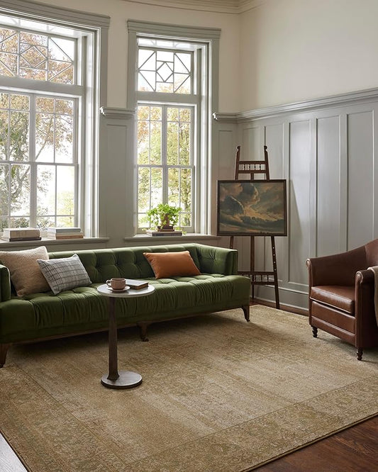 Loloi Magnolia Home by Joanna Gaines Mona Collection MOA-05 Antique/SPA 2'-6" x 4'-0" Accent Rug