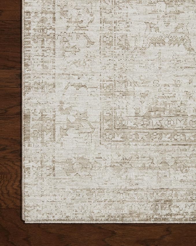 Loloi Amber Lewis Honora Collection HON-01 Ivory/Natural 11'-6" x 15'-6" Area Rug