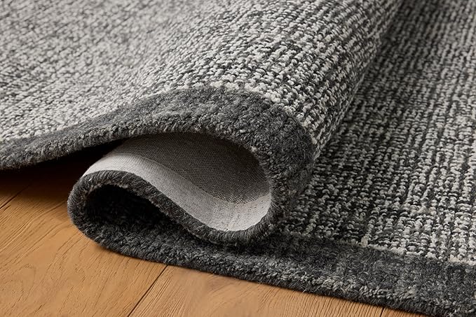 Loloi Magnolia Home by Joanna Gaines Henley Collection HNY-01 Ivory/Charcoal 2'-6" x 9'-6" Runner Rug