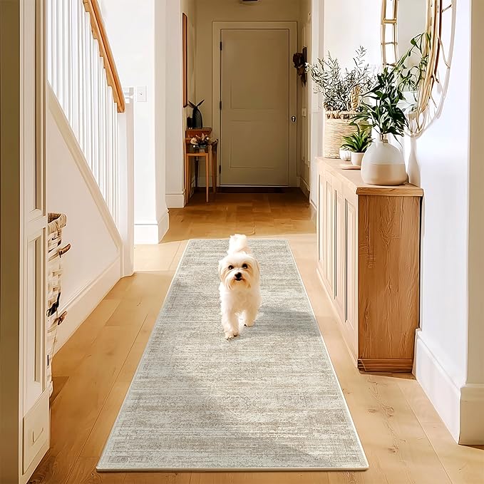 Hallway Runner 2.6x8 Area Rugs Washable Hallway Rug