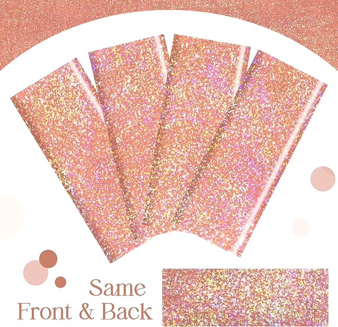 2 pcs Rose Gold Holographic Table Cloth 40" x 108" Shiny Bachelorette Party Decorations Plastic Laser Sparkly Tablecloth Glitter Table Decor for Wedding Anniversary Event Birthday Party Supplies