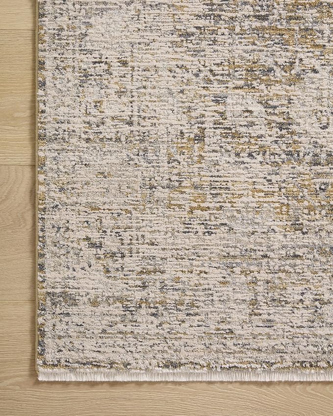 Loloi Amber Lewis Alie Collection ALE-05 Gold/Beige 2'-7'' x 7'-9'', .13'' Pile Height, Runner Rug