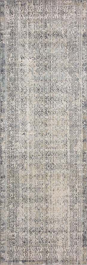 Loloi Amber Lewis Alie Collection ALE-04 Sky/Stone 11'-6'' x 15'-7'', .13'' Pile Height, Area Rug