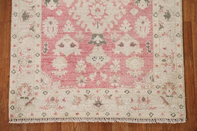Rug Source Transitional Collection, Pink Accent Rug/Foyer Rug (3X4)