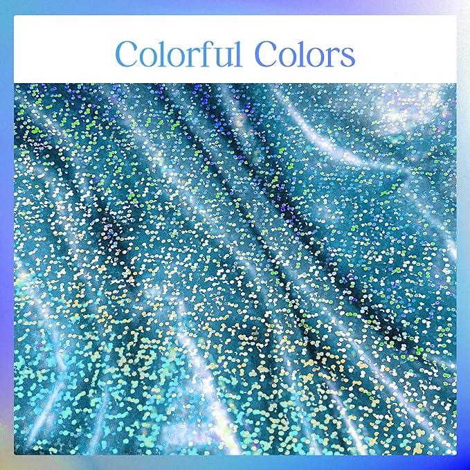 1pcs Blue Holographic Laser Tablecloths 40" x 108" Plastic Table Cloths for Parties Shimmer Shiny Party Decoration for Winter Ocean Princess Birthday Party Wedding Baby Shower Christmas Decor