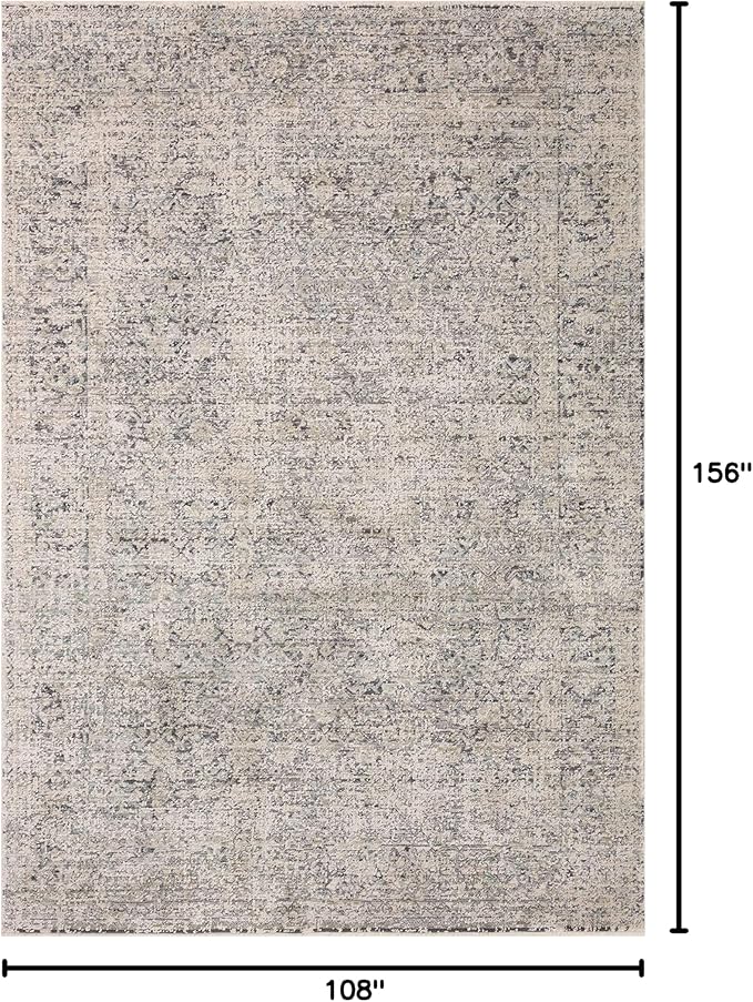 Loloi Amber Lewis Alie Collection ALE-01 Stone/Mist 9'-6'' x 13'-1'', .13'' Pile Height, Area Rug