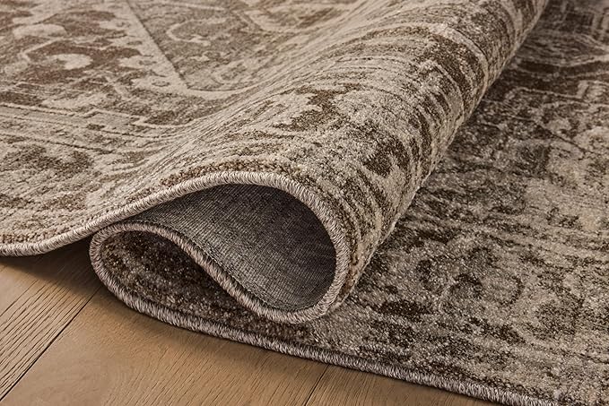 Loloi Magnolia Home by Joanna Gaines Mona Collection MOA-01 Cocoa/Stone 7'-6" x 10' Area Rug