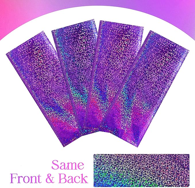 3 pcs Purple Holographic Laser Tablecloths Iridescence Shiny Table Covers 40" x 108" Foil Disposable Rectangle Table cloths for Halloween Bachelorette Birthday Party Wedding Anniversary Decor