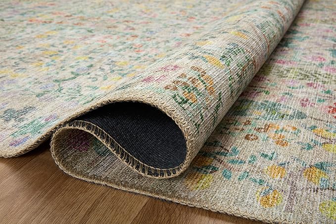 Loloi Rifle Paper Co. Maison Collection MAO-07 Khaki 7'-6" x 9'-6", .19" Pile Height, Area Rug