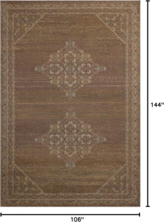 Loloi Magnolia Home by Joanna Gaines Mona Collection MOA-04 Sunset/Natural 8'-10" x 12' Area Rug