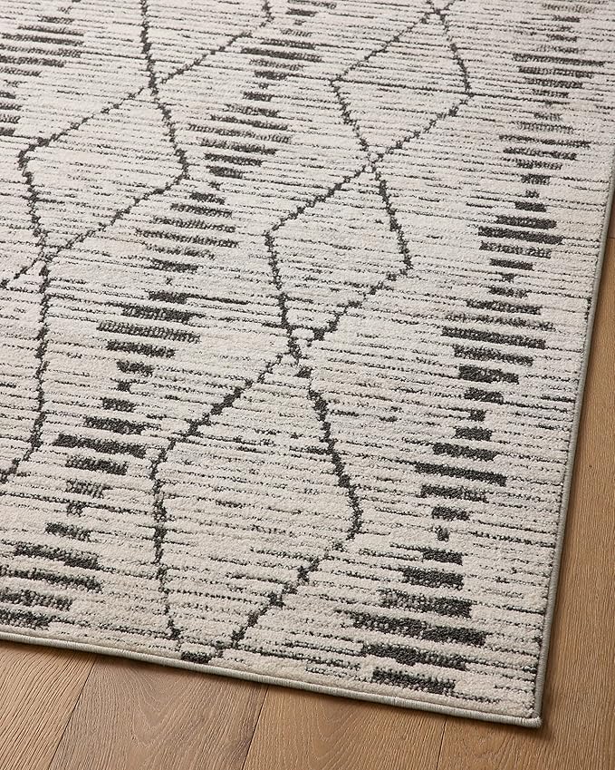 Loloi Kamala Collection KAM-02 Charcoal/Dove 7'-10" x 10' Area Rug