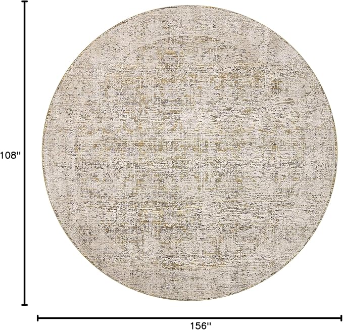 Loloi Amber Lewis Alie Collection ALE-05 Gold/Beige 9'-6'' x 13'-1'', .13'' Pile Height, Area Rug