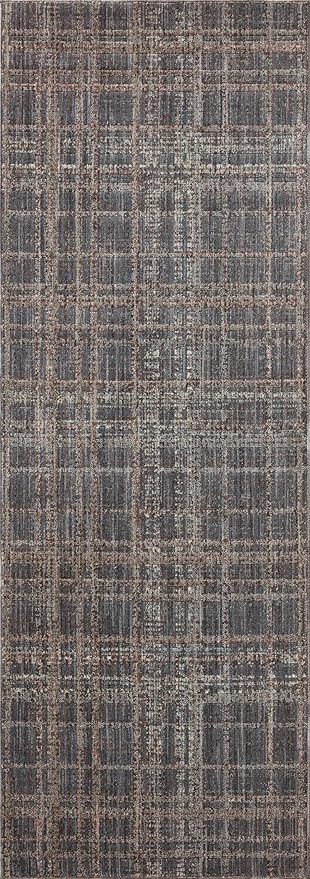 Loloi Angela Rose Ember Collection EMB-01 Midnight/Dove 2'-7" x 7'-6"" Runner Rug