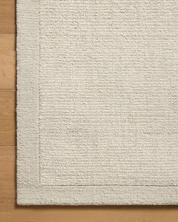 Loloi Magnolia Home by Joanna Gaines Henley Collection HNY-01 Ivory/Silver 2'-3" x 3'-9" Accent Rug