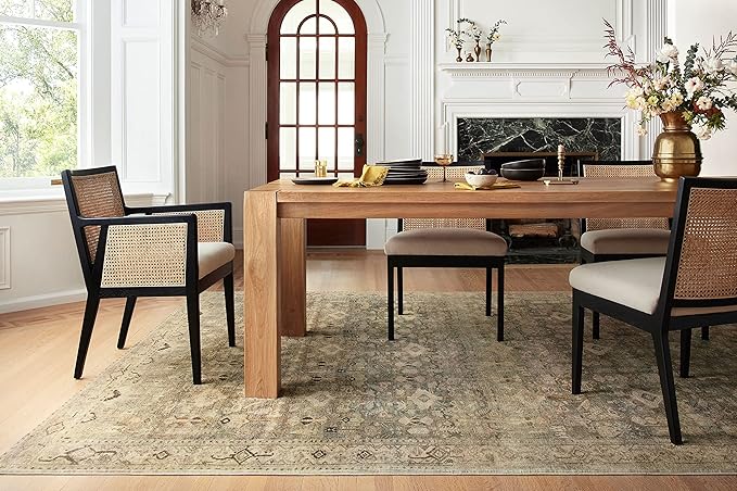 Loloi Margot Collection MAT-04 Antique/Sage 5'-0" x 7'-6" Area Rug feat. CloudPile, No-Shed Easy Clean Large Patterned Area Rug for Living Room, Bedroom, Dining Area