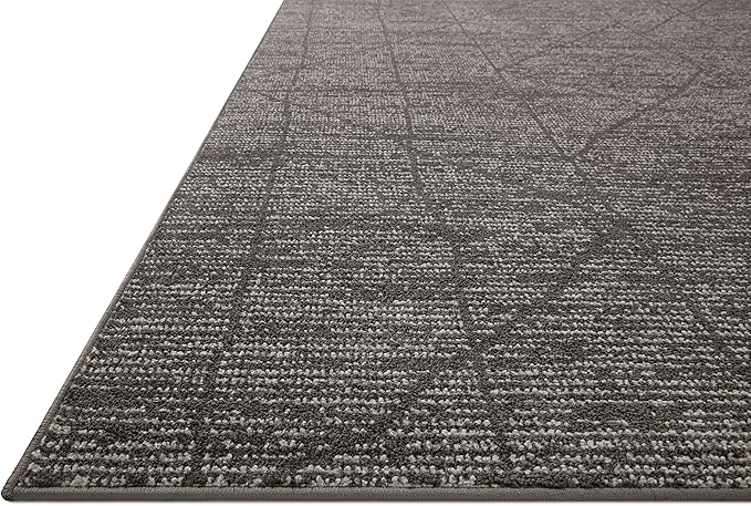 Loloi Kamala Collection KAM-06 Charcoal/Ivory 2'-7" x 12'-0" Runner Rug