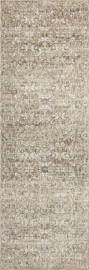 Loloi Amber Lewis Honora Collection HON-04 Bark/Dove 6'-7" x 9'-2" Area Rug