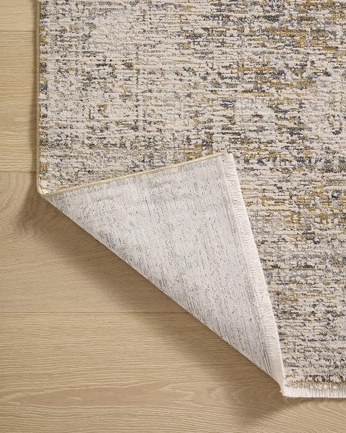 Loloi Amber Lewis Alie Collection ALE-05 Gold/Beige 2'-3'' x 3'-10'', .13'' Pile Height, Accent Rug