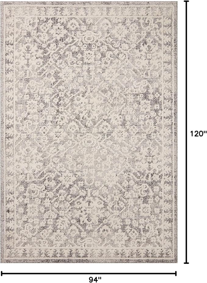 Loloi Magnolia Home by Joanna Gaines Gigi Collection GIG-01 Grey/Ivory 7'-10" x 10' Area Rug