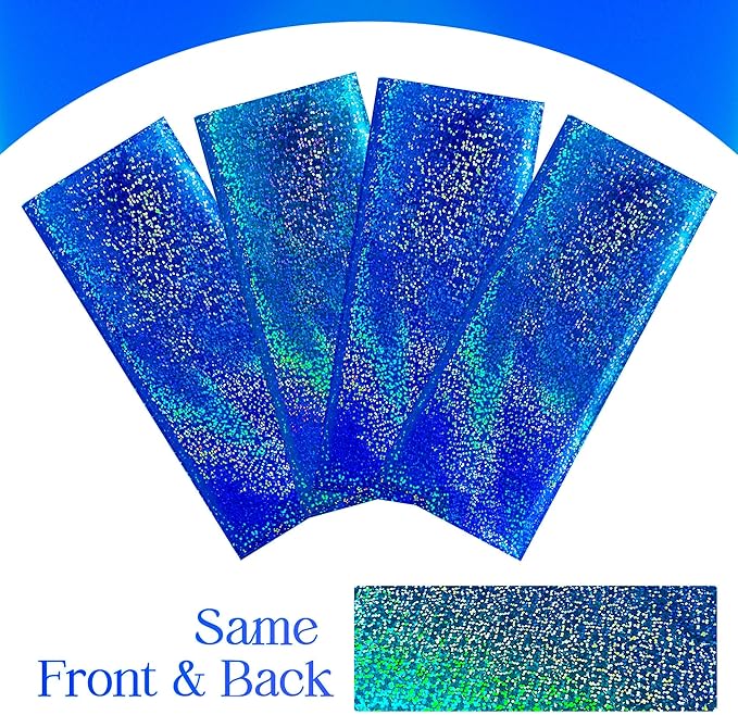 2 pcs Royal Blue Holographic Party Tablecloth 40" x 108" Iridescence Plastic Table Cloth Navy Blue Sparkly Table Covers for Graduation 4th of July Birthday Winter Christmas Party Decoration