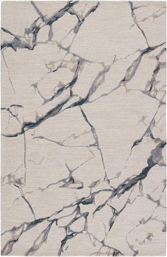 Jaipur Living Shattered Handmade Abstract Light Gray/Blue Area Rug (8'X10')