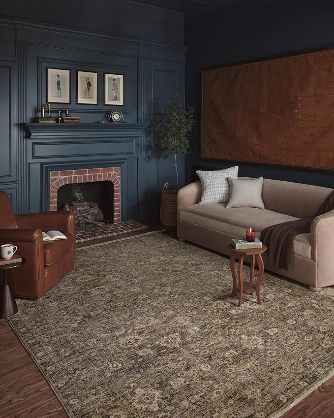 Loloi Magnolia Home by Joanna Gaines Junie Collection JUE-06 Lagoon/Natural 2'-7" x 8'-0", .38 Pile Height, Runner Rug