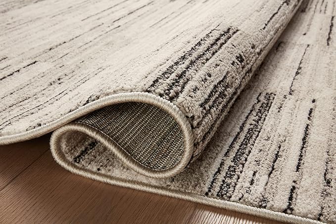 Loloi Darby Collection DAR-01 Charcoal/Sand 5'-3" x 7'-6" Area Rug