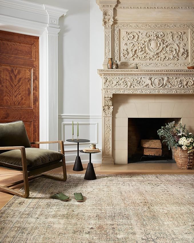 Loloi Margot Collection MAT-01 Antique/Sage 8'-6" x 11'-6" Area Rug feat. CloudPile, No-Shed Easy Clean Large Patterned Area Rug for Living Room, Bedroom, Dining Area