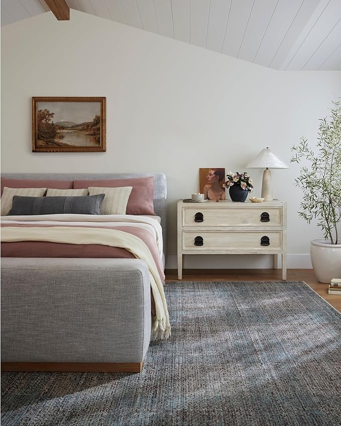 Loloi Angela Rose Ember Collection EMB-09 Denim/Charcoal 7'-10" x 10' Area Rug