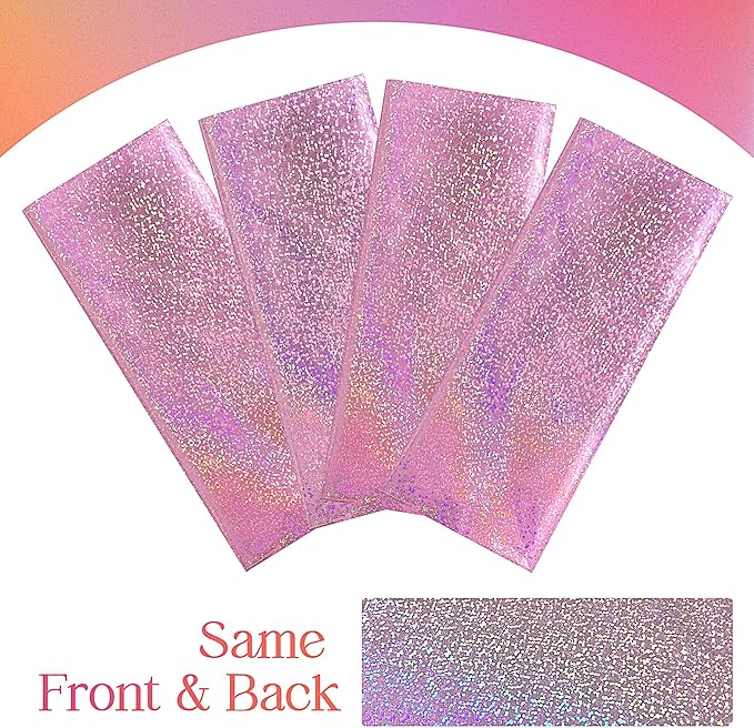 2 pcs Pale Pink Holographic Laser Tablecloths Light Pink Shiny Table Covers 40" x 108" Foil Disposable Rectangle Table cloths for Girl Birthday Party Wedding Anniversary Bachelorette Baby Shower Décor