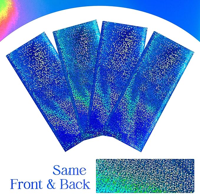 4 pcs Royal Blue Holographic Party Tablecloth 40" x 108" Iridescence Plastic Table Cloth Navy Blue Sparkly Table Covers for Graduation 4th of July Birthday Winter Christmas Party Decoration