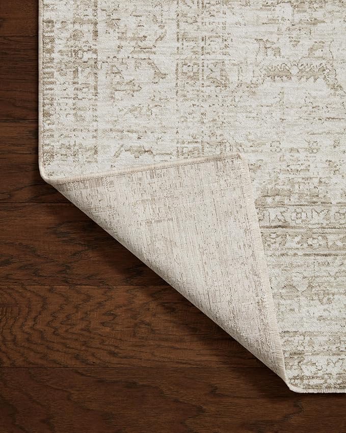 Loloi Amber Lewis Honora Collection HON-01 Ivory/Natural 2'-0" x 3'-4" Accent Rug